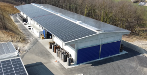 hangar b&b pour la production d'armatures pour béton armé; énergie renouvelable
