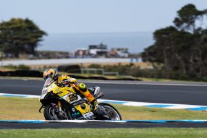 Andrea Iannone sur la moto Ducati Panigale V4 R